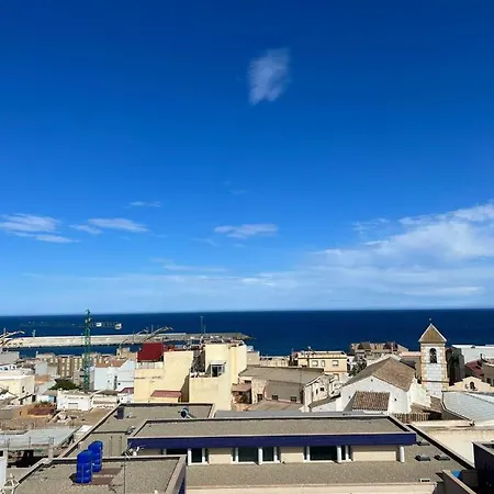 Atico Duplex Con Vista Mar Y Terraza Privada A 200m De La Playa Hasta 6 Personas Garrucha